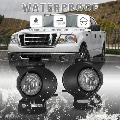 Miniatura 7 de Luces Antiniebla para Ford F-150 2005 2006 2007 2008 F150 Conjunto de lámparas para Lincoln Mark LT 2006-2008/2010 Conductor Pasajero Reemplazo