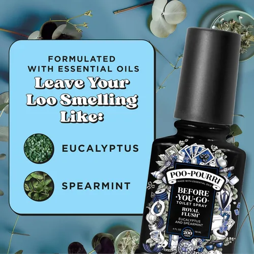 Miniatura 6 de Poo-Pourri Before-You-Go - Aerosol para inodoro, Royal Flush, 2 onzas líquidas - Eucalipto y menta