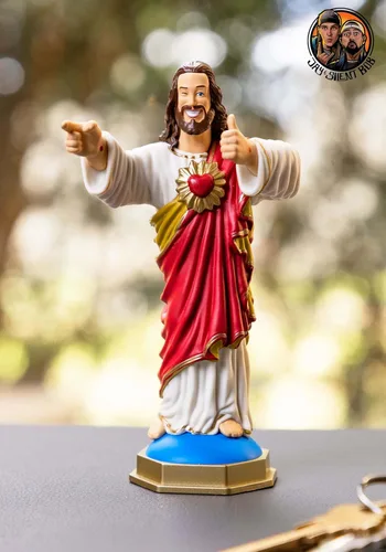 Miniatura 2 de Fun Costumes Buddy Christ - Figura coleccionable de estatua – 4.75 pulgadas con caja de ventana, embalaje estándar