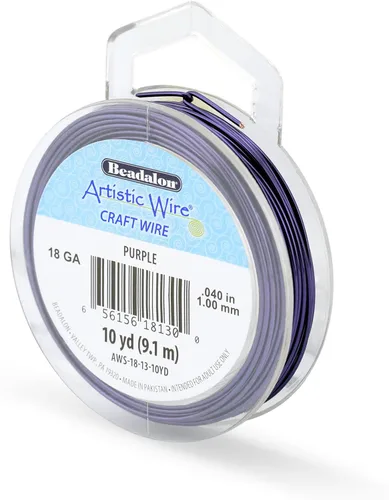 Miniatura 11 de Artistic Wire, alambre para manualidades de calibre 22 bañado en plata, resistente a las manchas, color cobre, blanco, 9,1 m