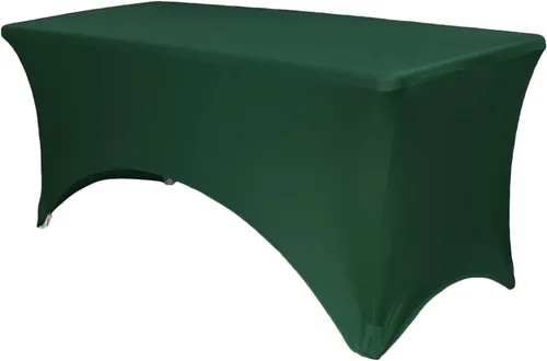 Miniatura 27 de YOUR CHAIR COVERS Mantel rectangular de elastano ajustable de 5 pies, color blanco, para decoración de bodas, eventos, patio, cubierta elástica