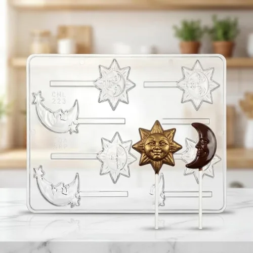 Miniatura 4 de Molde de caramelo de chocolate Sun & Moon Lollipop 223