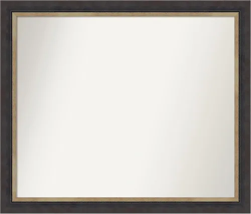 Miniatura 355 de Amanti Art Espejo personalizado, espejo de baño negro Astor, espejo de pared o espejo de tocador de baño sobre el fregadero (25 x 25 pulgadas)