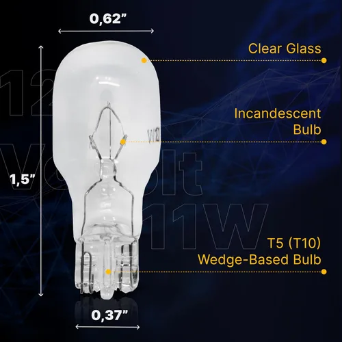 Miniatura 3 de Diximus Bombillas de cuña T5 de bajo voltaje y 12 voltios y 11 W, compatibles con luces Malibú, para jardín, cubierta, bombillas de patio, paquete
