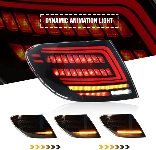 Miniatura 5 de Nuevas luces traseras para 2007-2014 Mercedes C300 Luz trasera 09 Benz W204 Luces traseras C200 Accesorios C180 C260 Clase C Estilo C freno de humo