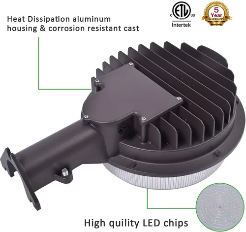 Miniatura 4 de Luz LED de Granero 120W, 5000K Luz de Día 18000LM de Anochecer a Amanecer Luz LED de Patio Exterior con Fotocélula, 800W MH/HPS Equiv, Luz LED