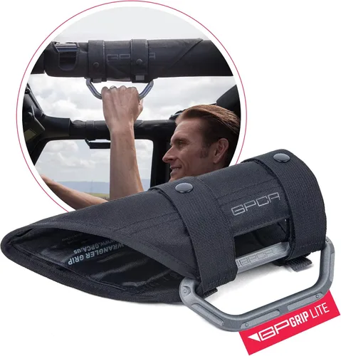 Miniatura 7 de GPCA GP Grip LITE - Manijas de agarre para Jeep, agarre de barra antivuelco de metal de aluminio para Jeep Wrangler 4xe, JL, JK, JT, Sport, Sahara