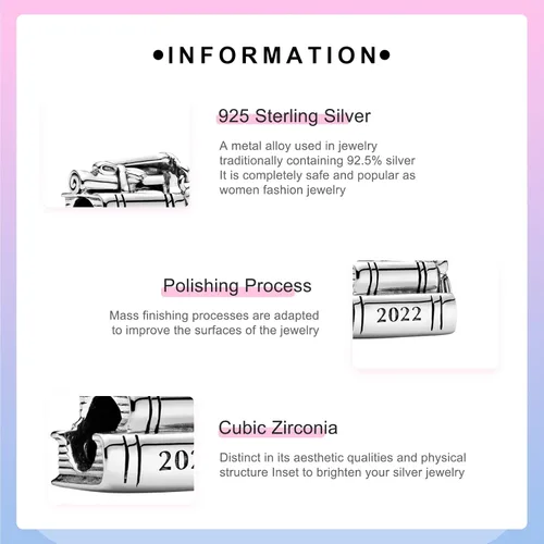 Miniatura 3 de LAZIAO Jewelry Cartoon Charm 925 Sterling Silver for Bracelets Mothers Day Birthday Halloween Christmas Jewelry Gift