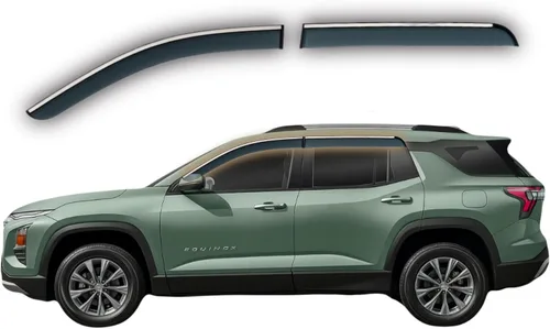 Miniatura 2 de Accesorios Chevy Equinox 2025-2026 – Viseras de ventana (no EV), protectores de ventilación / lluvia con cinta de canal exterior, policarbonato