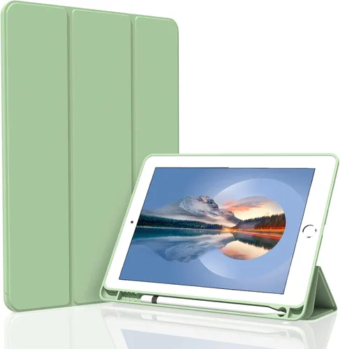 Miniatura 8 de Funda para iPad Air 3 / Pro de 10.5 pulgadas, ligera, delgada y suave TPU con soporte de triple pliegue, función de reposo/encendido automático