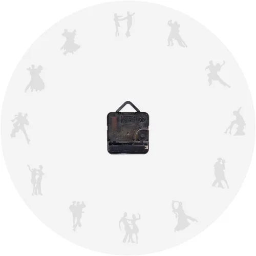 Miniatura 3 de The Geeky Days Reloj de pared para bailar y bailar en silencio, sin tictac, para parejas, regalo para amantes de la danza, bailarines sociales
