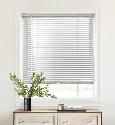 Miniatura 11 de LazBlinds Mini Persianas de Aluminio de 1", Sin Herramientas-Sin Taladro, Persianas Sin Cordón para Ventanas Interiores, Persianas Horizontales