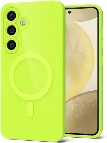 Miniatura 119 de Svanove para Samsung Galaxy S22 Funda de teléfono de silicona magnética, compatible con Magsafe, linda para mujeres, brillante color brillante, gel