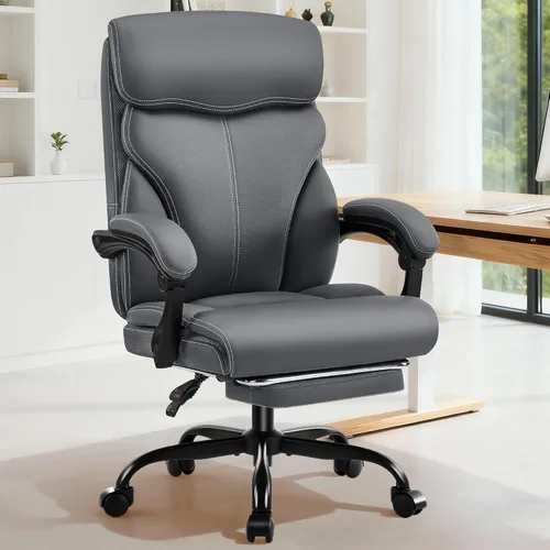 Miniatura 16 de AreShark Silla de oficina – Silla ejecutiva de escritorio cómoda transpirable con respaldo alto y soporte lumbar, silla ergonómica de cuero rodante