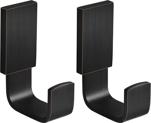 Miniatura 16 de BESy Ganchos individuales para toallas para baño, cocina, garaje, estilo cuadrado, ganchos para bata y sombrero, montaje en pared con tornillos