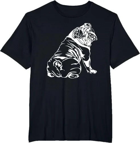 Miniatura 74 de Gracioso Bulldog Inglés playera perro Hund playera regalo, Azul (Heather blue)