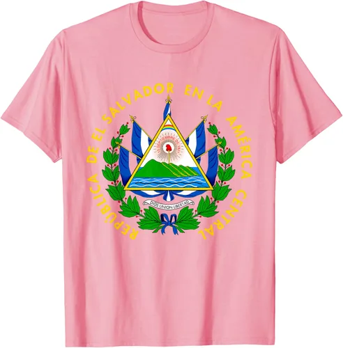 Miniatura 81 de Camiseta con diseño de emblema de la bandera de El Salvador