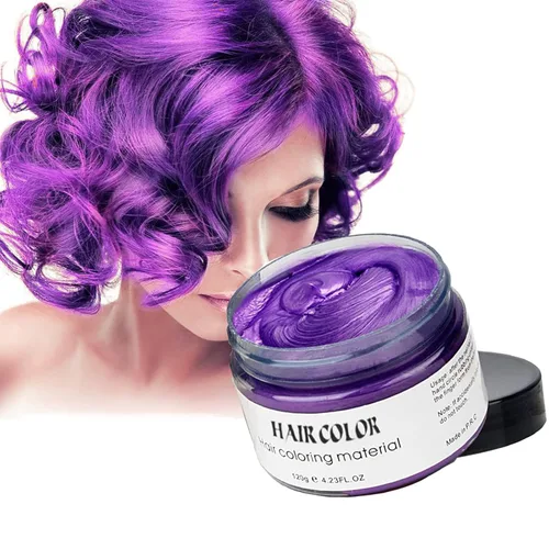 Miniatura 10 de YHMWAX Pomadas Temporales Coloridas para Peinar el Cabello - Gel Natural Desechable de Fuerte Sujeción para Fiestas, Cosplay, Mascarada (Azul)