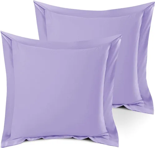Miniatura 135 de Nestl Juego de 2 fundas tipo sham de almohada suaves - Fundas de almohada de microfibra de doble cepillado - Fundas de almohada de cama premium