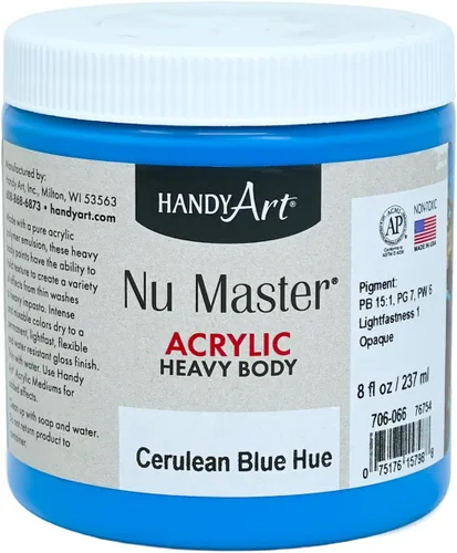 Miniatura 32 de Handy Art Nu Master - Pintura acrílica de cuerpo pesado, 16 onzas, color blanco titanio Titanio Blanco