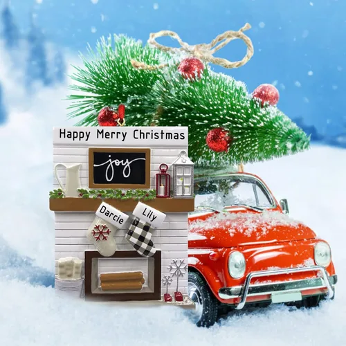Miniatura 7 de Mantel de chimenea, adornos de Navidad personalizados para la familia, 2025, medias personalizadas, familia de 2, 3, 4, 5, 6 nombres, adorno