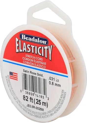 Miniatura 22 de Beadalon Elasticity - Cordón elástico (0,8 mm, 5 m), transparente