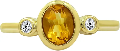 Miniatura 7 de Tienda Collection Gold Plated Sterling Silver Round-Shaped Amethyst and Infinite Elements Cubic Zirconia Textured Finish Ring