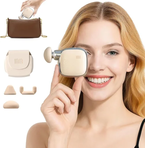 INIA PocketForce - Mini pistola de masaje, 75% más pequeña, de percusión de alta potencia para alivio de cuerpo completo, pistola masajeadora