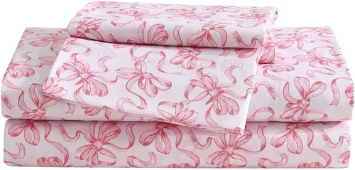 Miniatura 31 de Betsey Johnson - Sábanas de cama King, ropa de cama suave y ligera, resistente a la decoloración y a las arrugas (leopardo, King)