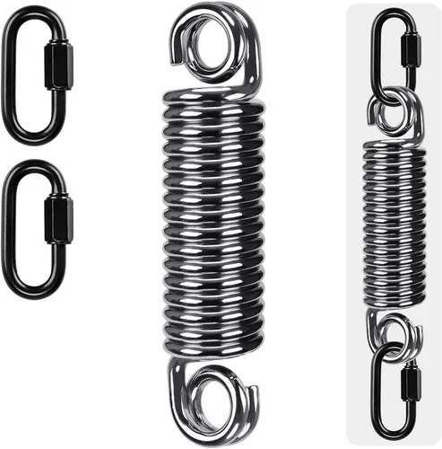Miniatura 9 de SELEWARE Heavy Duty Bag Spring for Punching Bag - Chrome Plated with Secure Closed-Loop Design for Boxing, MMA, and More, Smooth & Safe Suspension