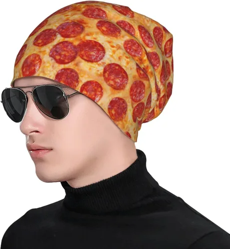 Miniatura 4 de Gorro de invierno divertido con patrón de comida, gorro de quimioterapia, sombrero de cáncer, sombreros de punto, gorra holgada de calavera