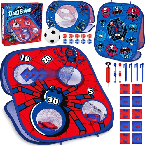 Miniatura 10 de Juego de lanzamiento de bolsas de frijoles de animales, juego de lanzamiento al aire libre, suministros de fiesta familiar para niños, regalo