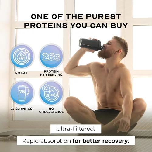 Miniatura 2 de Proteína de suero de leche aislada sin sabor, sin hormonas, 1