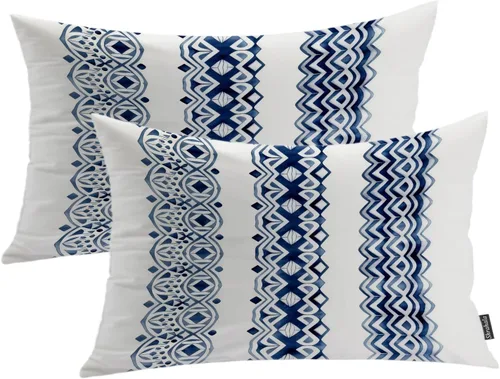 Miniatura 64 de Shrahala Abstract Art Modern Aesthetic Decorative Pillow Covers, Fluid Forms Minimalist Throw Pillow Cover Blended Hidden Zipper Cushion Cases for