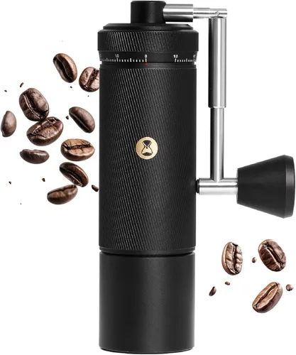Miniatura 9 de Timemore S3 Molinillo de café manual - Ajuste externo con rebaba patentada de acero inoxidable Molinillo de café manual de alta precisión Negro