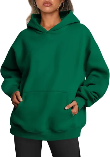 Miniatura 227 de Trendy Queen - Sudaderas extragrandes con capucha para mujer, suéteres de manga larga, sin botones, de vellón, de otoño, ropa de invierno