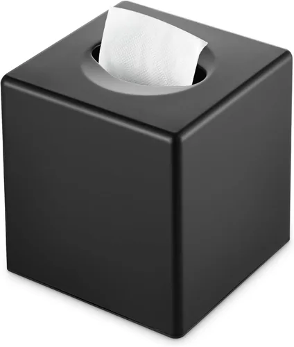 Miniatura 10 de Y-in Hand Funda para caja de pañuelos, soporte cuadrado para caja de pañuelos faciales, accesorios de almacenamiento para tocador de baño, encimeras