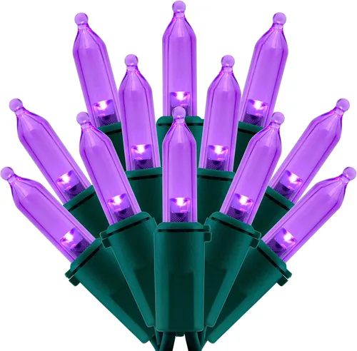 Miniatura 12 de 200 unidades de luces de Navidad LED de color blanco cálido, 66 pies de alambre blanco con certificación UL, juego de luces de cadena de calidad