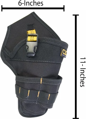 Miniatura 2 de CLC Custom Leathercraft 5023 Funda Deluxe para Taladro Inalámbrico de Poli, Negro