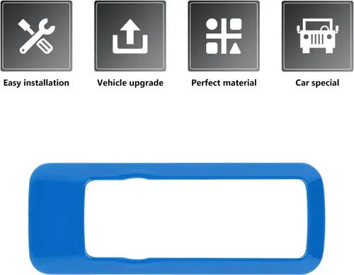 Miniatura 4 de RAZPOY Cubierta de botón del interruptor de faros para accesorios Ford Bronco 2021-2025 Azul