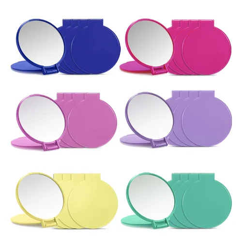 Miniatura 10 de Qislee Espejo compacto a granel, espejo de maquillaje redondo para bolso, juego de 12 (blanco)