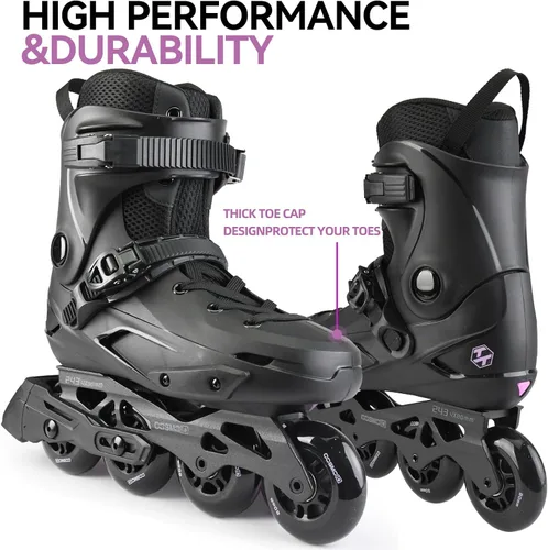 Miniatura 7 de Patines en línea profesionales para mujeres y hombres, cuchillas de patines COSMOID para adultos, hombres y mujeres, talla 5-13, patines