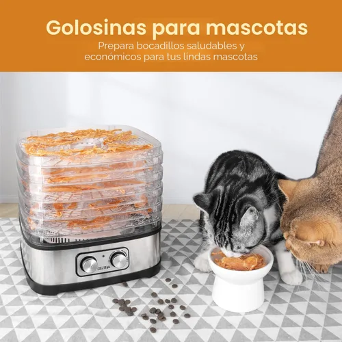 Miniatura 7 de OSTBA Deshidratador de alimentos, deshidratador para alimentos y cecina, frutas, hierbas, verduras, control de temperatura, máquina eléctrica