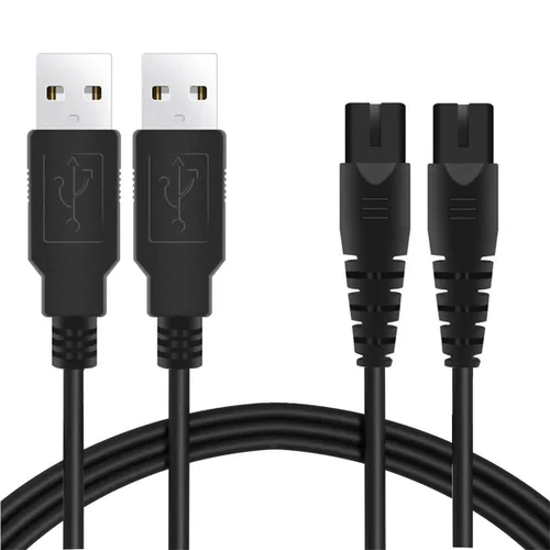 Miniatura 7 de Cable de carga USB para irrigador de agua, cable de repuesto de irrigador oral inalámbrico portátil, compatible con Nicwell Fairywill Aquasonic Sets