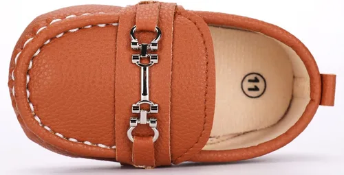 Miniatura 4 de QIETION Mocasines para bebés recién nacidos, para niños y niñas, zapatos de cuna con suela suave, antideslizantes, perfectos para bautizogateoboda