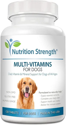 Multivitaminas para perros, apoyo diario de vitaminas y minerales, suplementos nutricionales para perros para todas las razas y tamaños caninos,