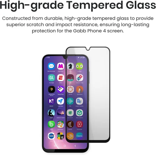 Miniatura 2 de Gabb Phone 4 Pro Ultra Thin Gorilla Glass Protector de pantalla, vidrio templado, resistente a los arañazos, funda protectora