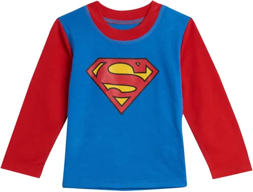 Miniatura 4 de DC Comics Justice League Superman Batman - Conjunto de pijama de 3 piezas para niños pequeños y grandes