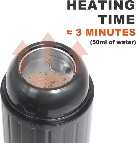 Miniatura 4 de Cafetera espresso portátil, cafetera de viaje para campamento, cafetera eléctrica 3 en 1 con autocalentamiento, USB-C, café molido y cápsulas