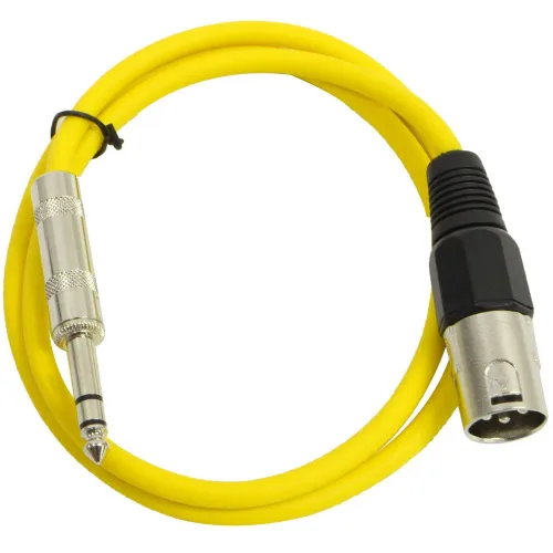 Miniatura 16 de Seismic Audio - SATRXL-M2 - Cable de conexión XLR negro de 2 pies macho a 1/4" TRS